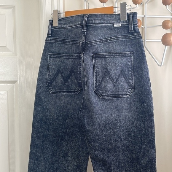 Mother - High Rise Wide Legged Pants - Dark Wash - 26 - Picture 6 of 16